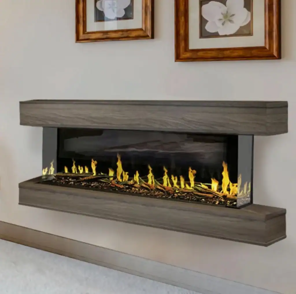 modern flames orion multi installed in studio suite bay configuration